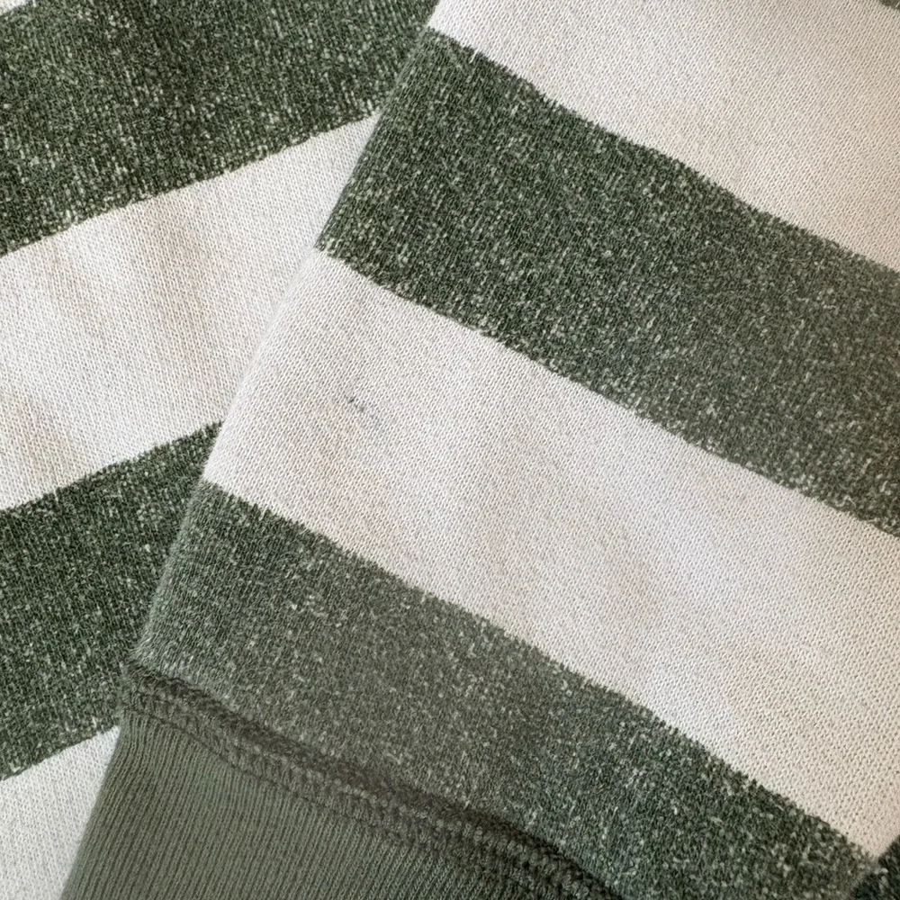 Gap kids boys green and white striped shirt